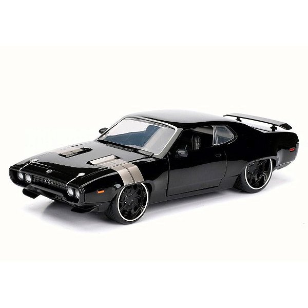 Miniatura Jada Toys Fast & Furious Dom's Plymouth Gtx Escala 1:24 Diecast Original Colecionável