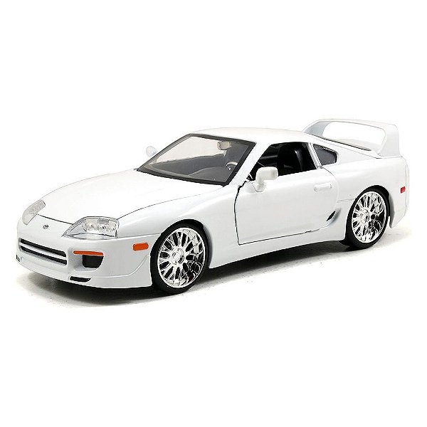 Miniatura Jada Toys Fast & Furious Brian's Toyota Supra Glossy White Escala 1:24 Diecast Original