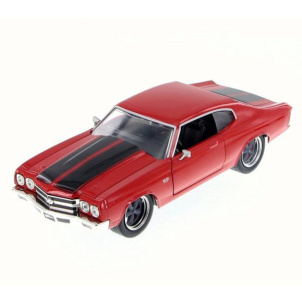 Miniatura Jada Toys Fast & Furious Dom's Chevrolet Chevelle SS Glossy Red Diecast Original