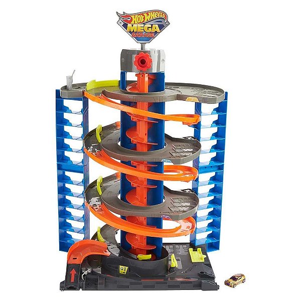 Miniatura Hot Wheels Set Pista Mega Loop Garage Diecast de Metal Original Lacrada Colecionável Autê