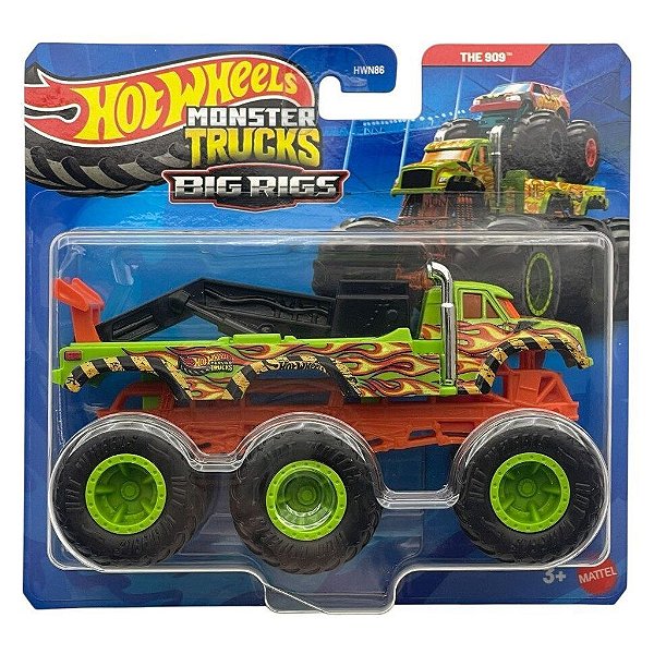 Miniatura Hot Wheels Monster Trucks Big Rigs the 909 JHY78 Diecast Original Colecionável