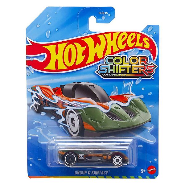 Miniatura Hot Wheels Color Shifter Group C Fantasy JKP29 Escala 1:64 Diecast Original Colecionável