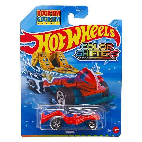 Miniatura Hot Wheels Color Shifter Zombot JKP28 Escala 1:64 Diecast Original Colecionável