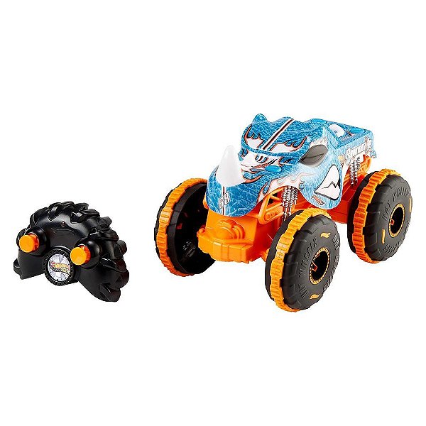 Miniatura Hot Wheels Monster Trucks Rhinomite Rc Controle JBK11 Escala 1:24 Diecast Metal Original