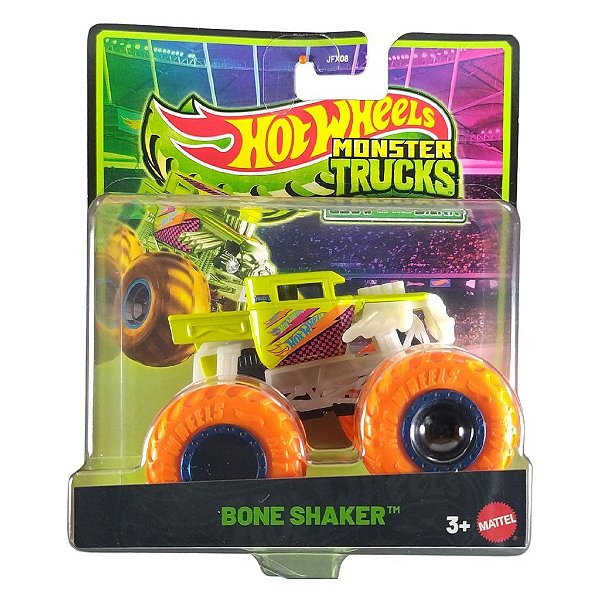 Miniatura Hot Wheels Monster Truck Bone Sharker JFX11 Diecast Original Colecionável
