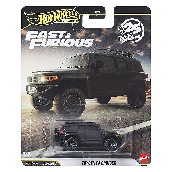 Miniatura Hot Wheels Premium Fast Furious Toyota Fj Cruiser JHW69 Diecast Original Colecionável