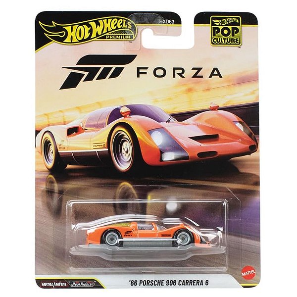 Miniatura Hot Wheels Premium 66 Porsche 906 Carrera JHW97 Diecast Original Colecionável