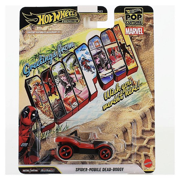Miniatura Hot Wheels Premium Spider Mobile Dead Buggi JHX06 Diecast Original Colecionável