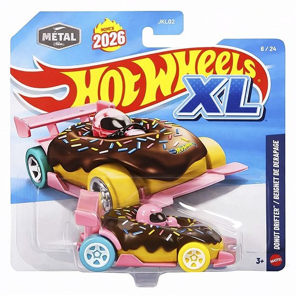 Miniatura Hot Wheels Xl 2626 New Donut Drifter Beignet de Derapage JKL12 Diecast Metal Original