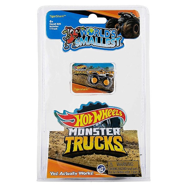Miniatura Hot Wheels Monster Truck Tigershark Diecast Metal Original Colecionável Autêntica Premium