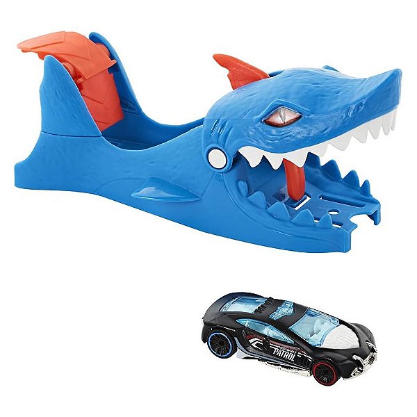 Miniatura Hot Wheels City Shark Launcher GVF43 Diecast Metal Original Colecionável Autêntica Premium