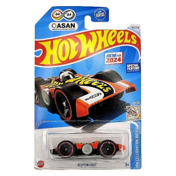 Miniatura Hot Wheels Flippin Fast HRY59 Diecast Metal Original Colecionável Autêntica Premium