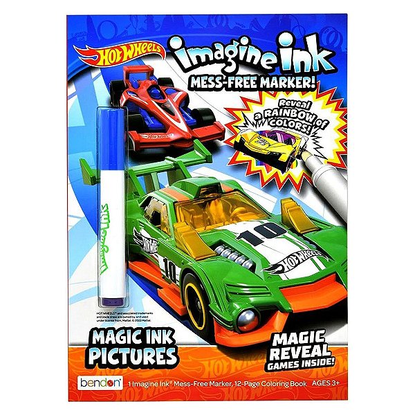 Miniatura Hot Wheels Libro Coloring Magic Diecast Metal Original Colecionável Autêntica Premium