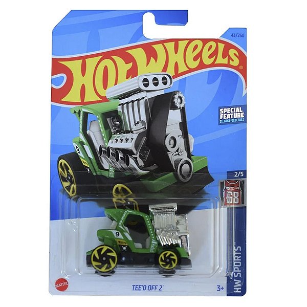 Miniatura Hot Wheels Tee'd Off 2 HKH80 Diecast Metal Original Colecionável Autêntica Premium