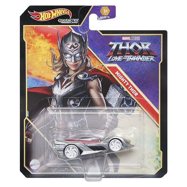 Miniatura Hot Wheels Marvel Blockbuster Mighty Thor Diecast Original Colecionável