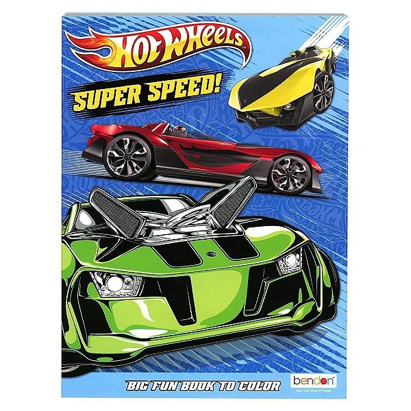 Miniatura Hot Wheels Libro Coloring Book Diecast Metal Original Colecionável Autêntica Premium