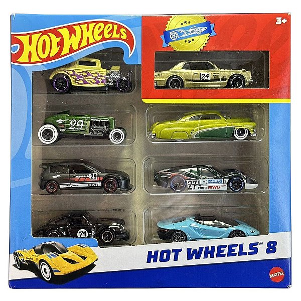 Miniatura Hot Wheels Cars Trucks Set With 8 Pack Mix Diecast Original Colecionável