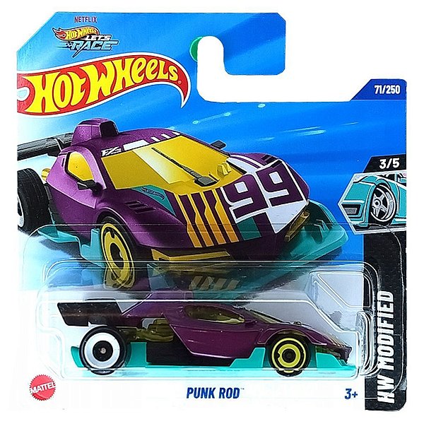 Miniatura Hot Wheels Punk Rod HYX16 243230 Diecast Metal Original Colecionável Autêntica Premium