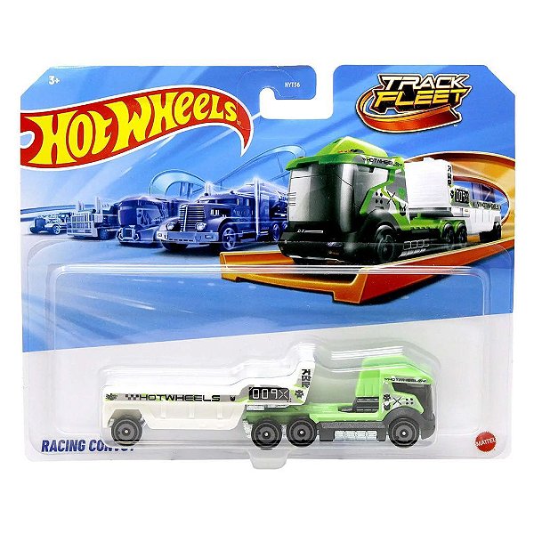 Miniatura Hot Wheels Track Fleet Racing Convoy JCM67 Diecast Original Colecionável