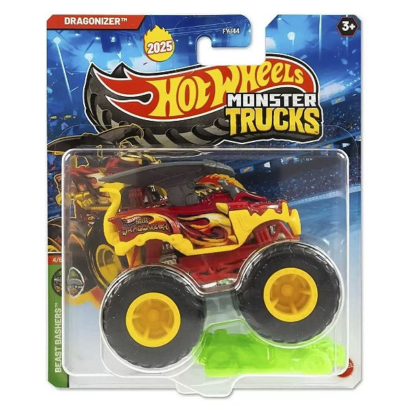 Miniatura Hot Wheels Monster Truck Dragonizer JCD69 Diecast Original Colecionável