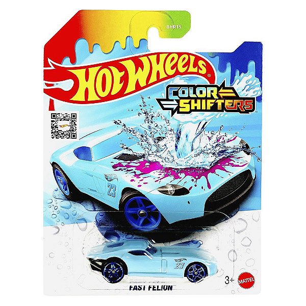 Miniatura Hot Wheels Color Fast Felion JDN35 Escala 1:64 Diecast Original Colecionável