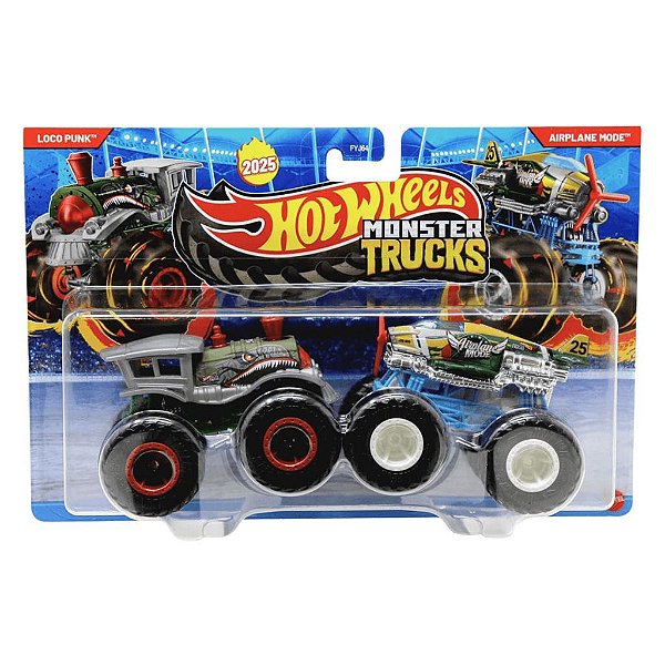 Miniatura Hot Wheels Monster Truck Loco Punk Airplanemode JCC66 Diecast Original Colecionável