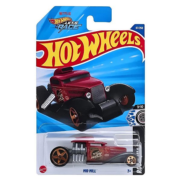 Miniatura Hot Wheels Mid Mill HYX39 Diecast Metal Original Colecionável Autêntica Premium