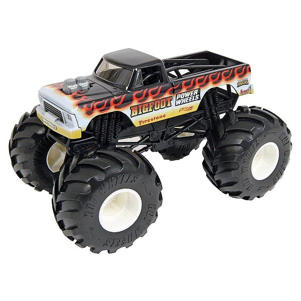 Miniatura Hot Wheels Monster Trucks Bigfoot JDR10 Escala 1:24 Diecast Original Colecionável