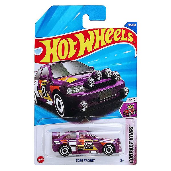 Miniatura Hot Wheels Ford Escort JBB99 Diecast Metal Original Colecionável Autêntica Premium
