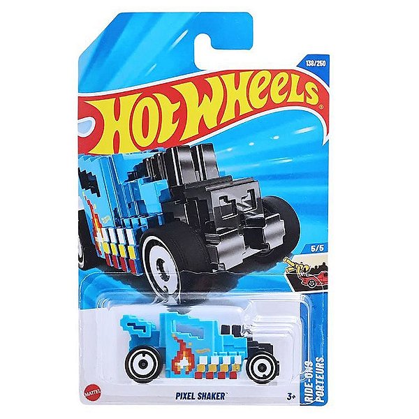 Miniatura Hot Wheels Pixel Shaker JBB54 Diecast Metal Original Colecionável Autêntica Premium
