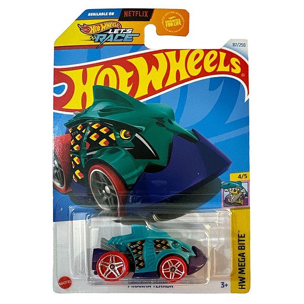 Miniatura Hot Wheels Piranha Terror HTC04 Diecast Metal Original Colecionável Autêntica Premium