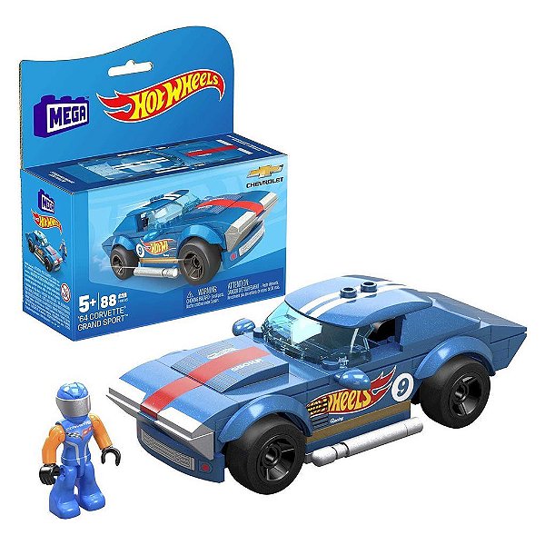 Miniatura Hot Wheels Mega Corvette 64 Grand Sport Diecast de Metal Original Lacrada Colecionável Au