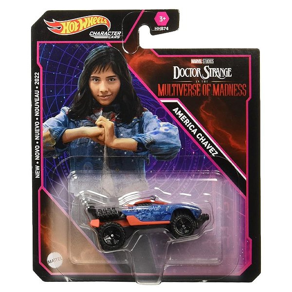 Miniatura Hot Wheels Blockbuster Character America Chavez Diecast Original Colecionável
