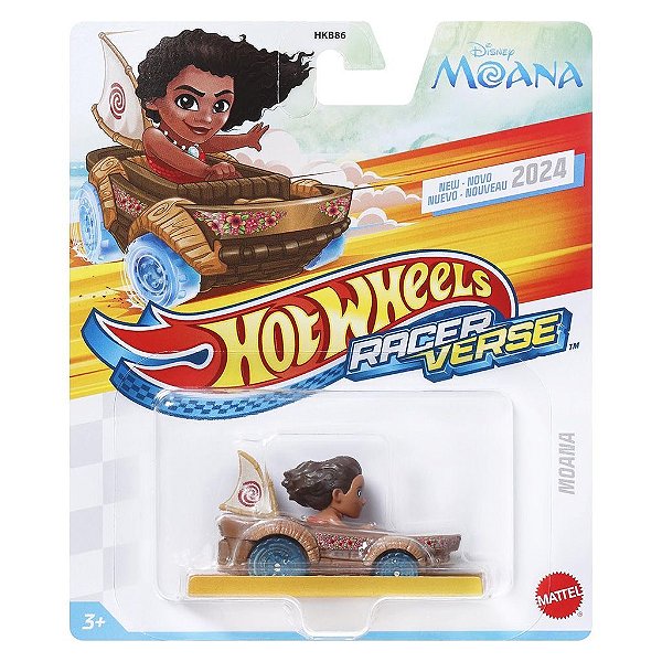 Miniatura Hot Wheels Racerverse Moana HRT11 Diecast Metal Original Colecionável Autêntica Premium
