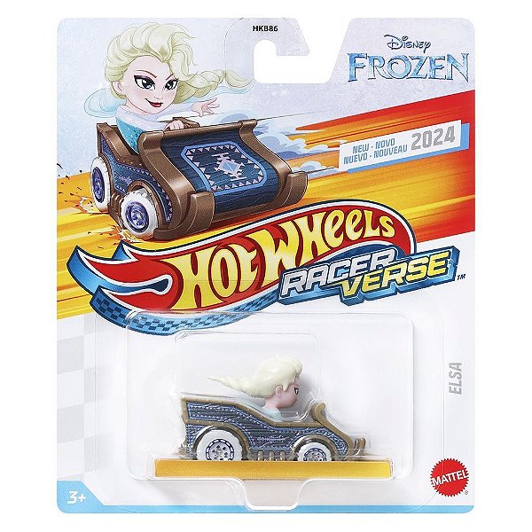 Miniatura Hot Wheels Racerverse Elsa HRT12 Diecast Metal Original Colecionável Autêntica Premium