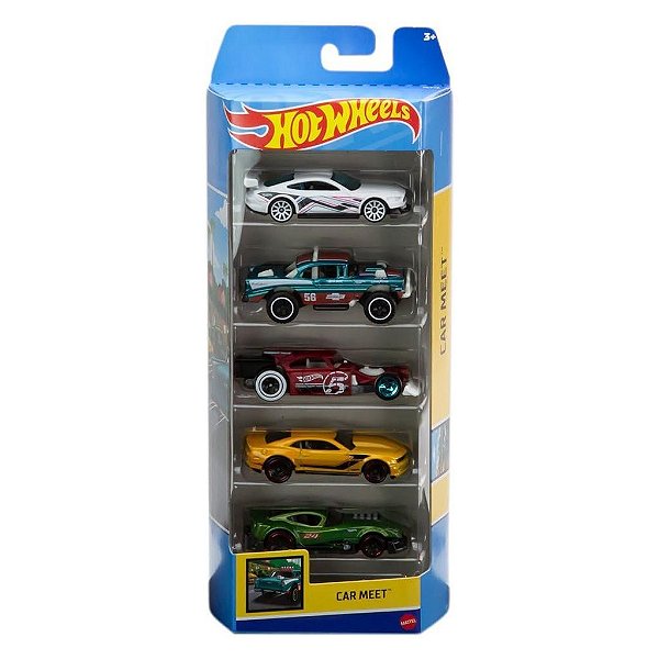 Miniatura Hot Wheels DC Comic 5-Pack Car Meet HLY78 Diecast Original Colecionável