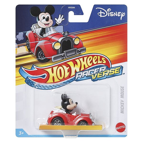 Miniatura Hot Wheels Racerverse Mickey Mouse In Vintage Red Diecast Original Colecionável