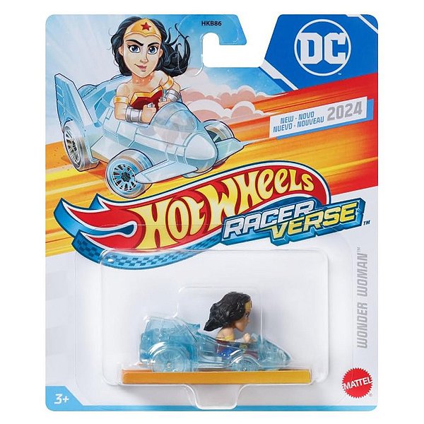 Miniatura Hot Wheels Racerverse Wonder Woman In Invisible Diecast Original Colecionável