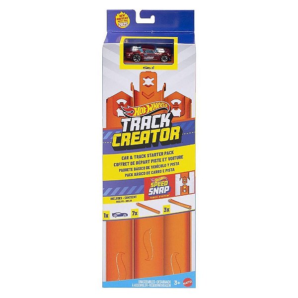 Miniatura Hot Wheels Set Pista Build Track Starter Pack Diecast Original Colecionável
