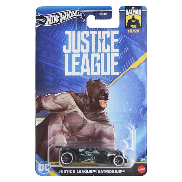 Miniatura Hot Wheels Batman Justice League Batmobile Diecast Original Colecionável