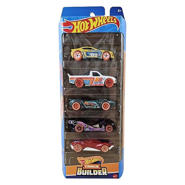 Miniatura Hot Wheels DC Comic 5-Pack Builder HLY69 Diecast Original Colecionável