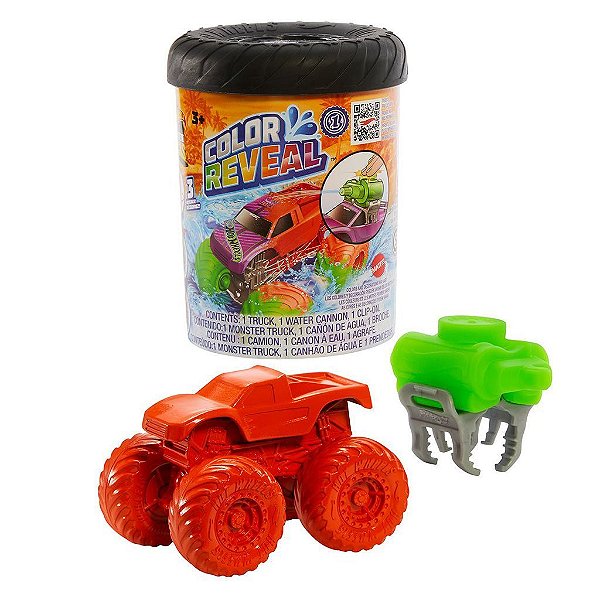 Miniatura Hot Wheels Color Reveal Water Blasters Trucks Color Diecast Original Colecionável