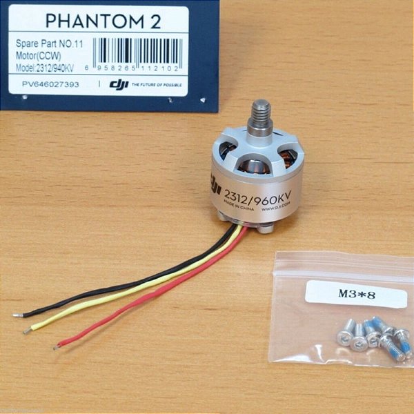 Motor para DJI Phantom Vision — Peça de Reposição Original DJI Autêntica (Part 11) de Alta Qualidade