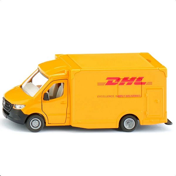 Miniatura Siku Mercedes-Benz Sprinter DHL Serviço de Encomendas 1:50 Diecast Original Colecionável