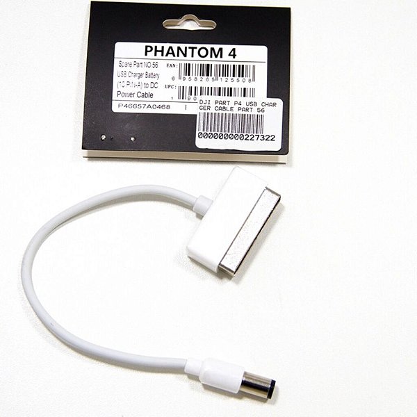 Carregador para DJI Phantom 4 — Peça de Reposição Original DJI Autêntica (Part 56) de Alta Qualidade