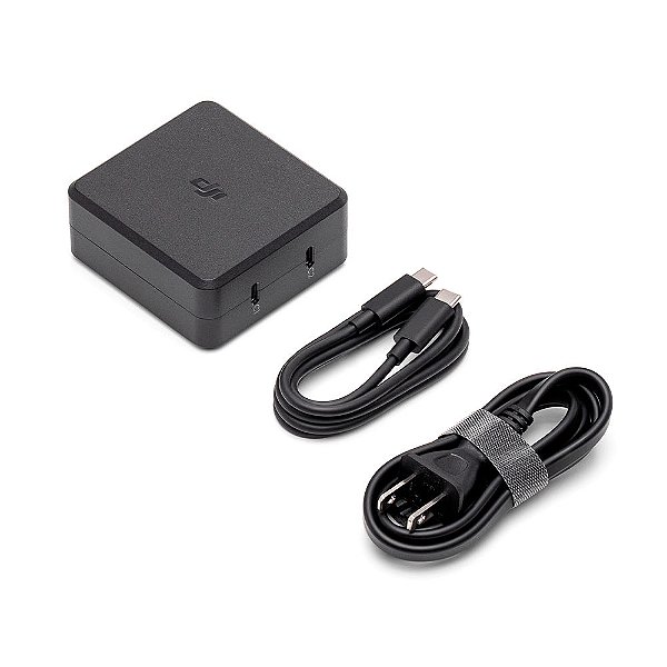 Fonte de Alimentação (100W, NA, USB-C) para DJI — Original DJI Autêntica Lacrada de Alta Qualidade