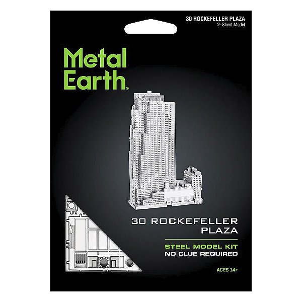 Metal Earth Rockefeller Plaza — Produto Original Autêntico Lacrado com Garantia Drive Collection