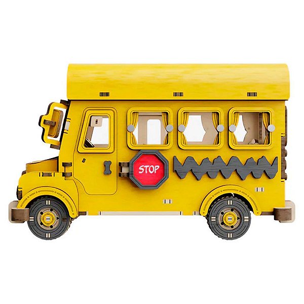 Puremind Kit de Madeira Snoopy School Bus — Original Autêntico Lacrado com Garantia Drive Collection