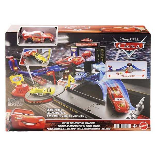 Mattel Disney e Pixar Cars Piston Cup Stunting Speedway — Original Autêntico Drive Collection