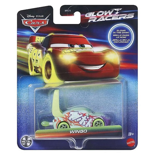 Mattel Disney Pixar Cars Glow Racers Wingo — Original Lacrado com Garantia Drive Collection